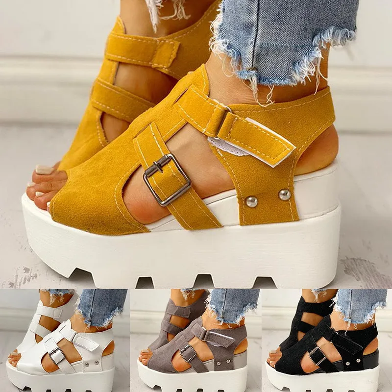 

Brand New For Dropship Leisure High Heels Leisure Platform Wedges Sandals Summer Casual Shoes Women Footwear