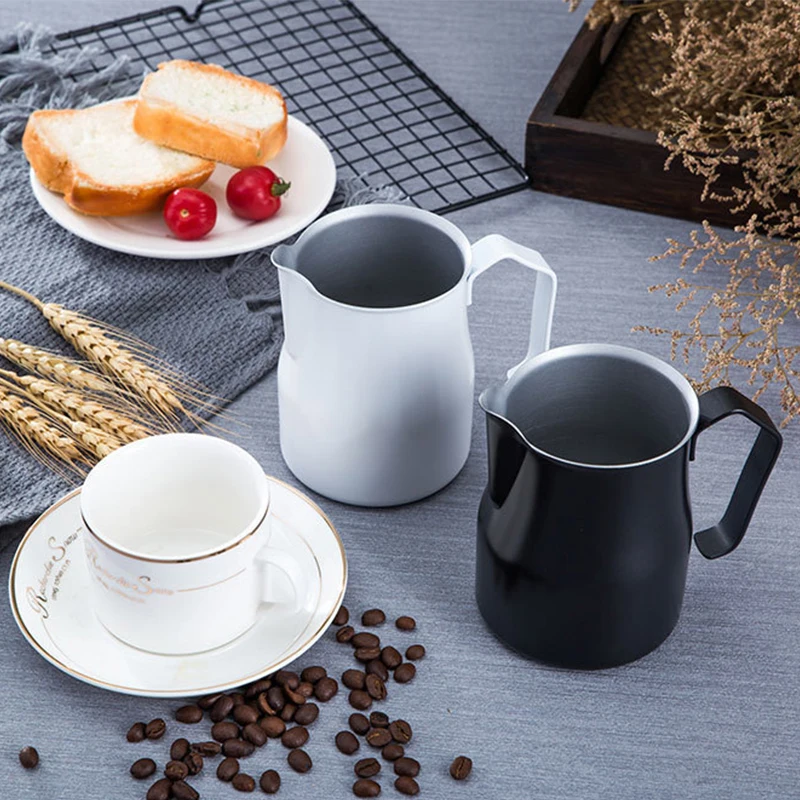 

Stainless Steel Milk Frothing Pitcher - Espresso Steaming Milk Frothing Cup, Perfect for Latte Art