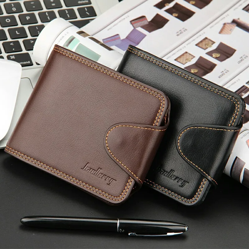 Baellerry New Brand High Quality Short Men Wallet With Coin Pocket Qualitty Guarantee Leather Purse For Male Restor Card Holder
