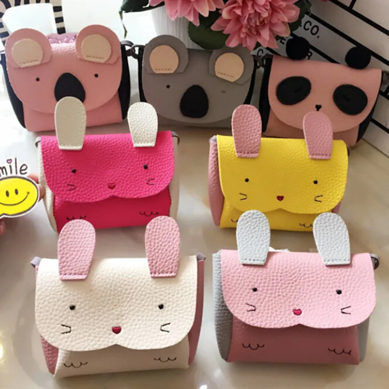 Женский кошелек для монет сумка из искусственной кожи детский милый кролик мини