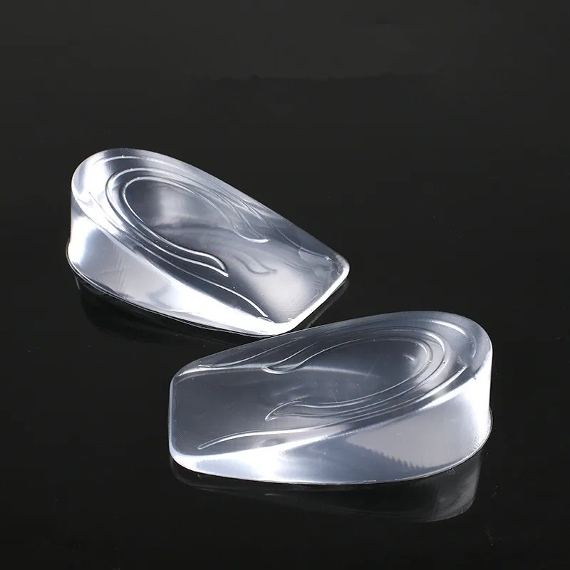 1Pair Unisex Height Increase Half Insoles Silicon Gel Women Men Comfortable Transparent Shoes Pad Cushion Inserts