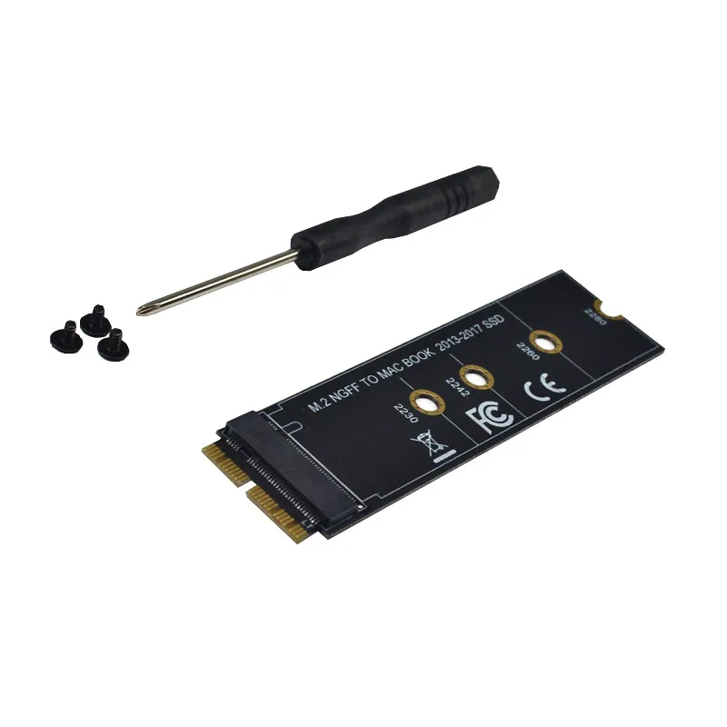 M key M.2 PCIe AHCI SSD адаптер для 2013 2014 2015 2017 MACBOOK Air A1465 A1466 Pro A1398 A1502 A1419 поддержка 2230 2280