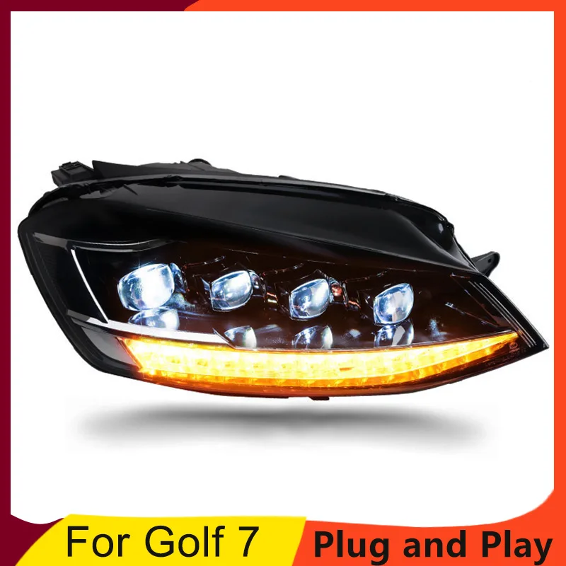 

Car Styling for V W Golf 7 7.5 Headlights All LED Matrix Headlights Daytime Running Light Dynamic Turn Signal Lens
