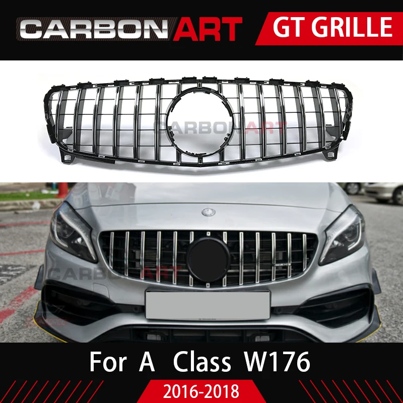 2016-2018 A класс W176 GT сетчатая Передняя решетка для Mercedes w176 A180 A200 A260 A45 Автозапчасти