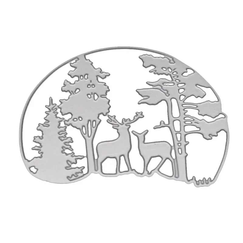 

Cutting Dies Stencil Deer Forest Metal For DIY Scrapbooking Paper Card Embossing Craft Decor Stencil Stickers Diy Vintage