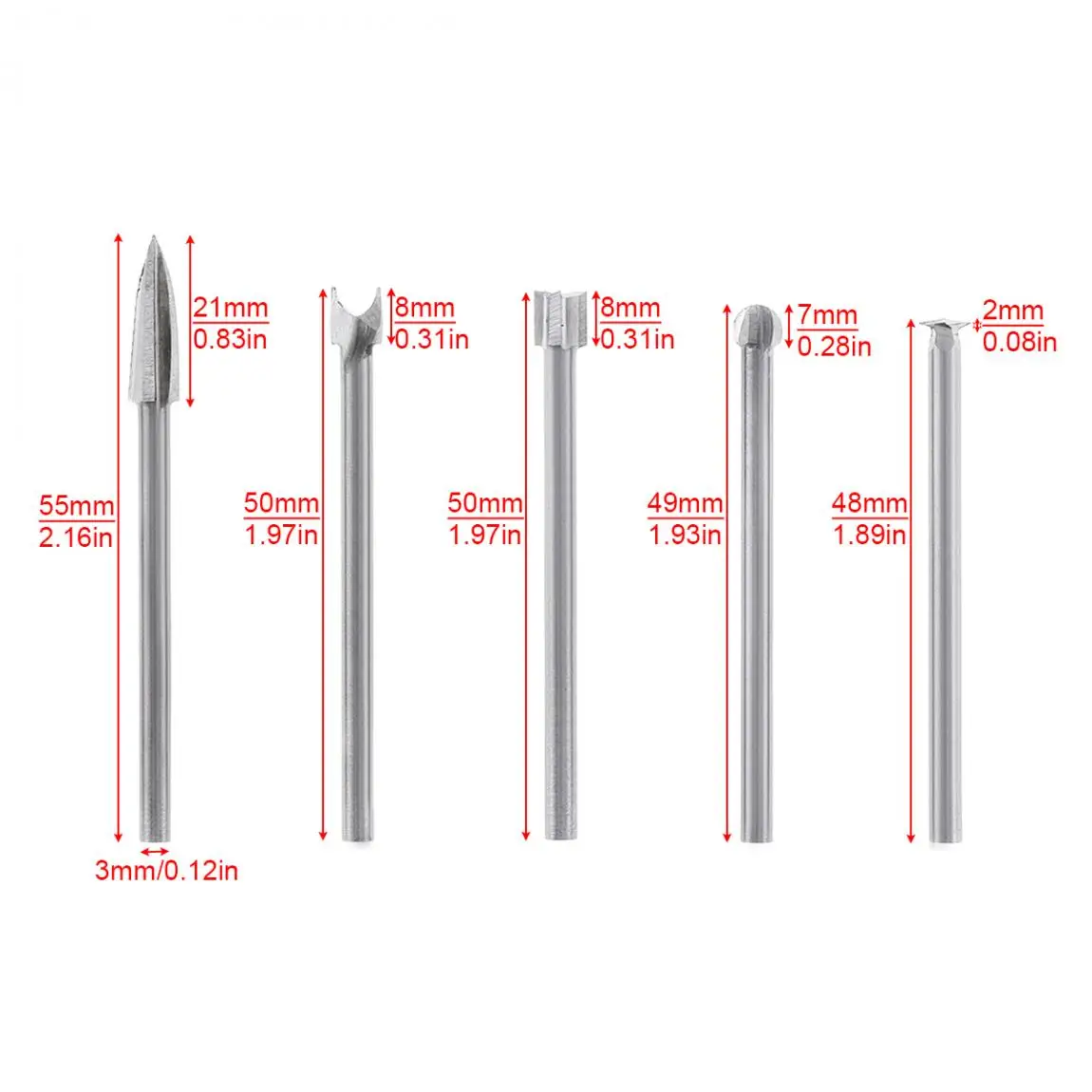 5 шт./лот сверла 3 мм деревообрабатывающий гравировальный Резак фрезерные резцы