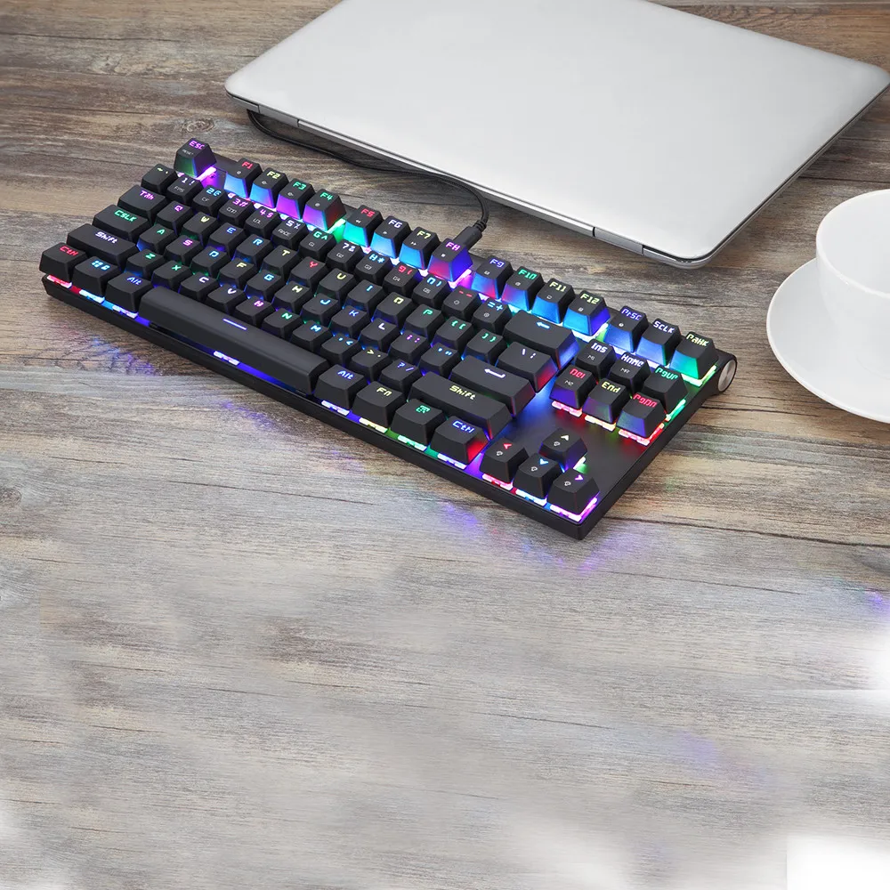 Мультимедийные функциональные клавиши Motospeed CK101 87 ключ USB проводной NKRO RGB