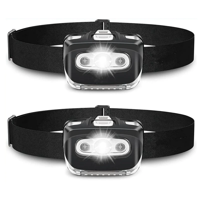 

LED Headlight Flashlight - Running, Camping, And Outdoor Headlights - Head Light With Safety Light