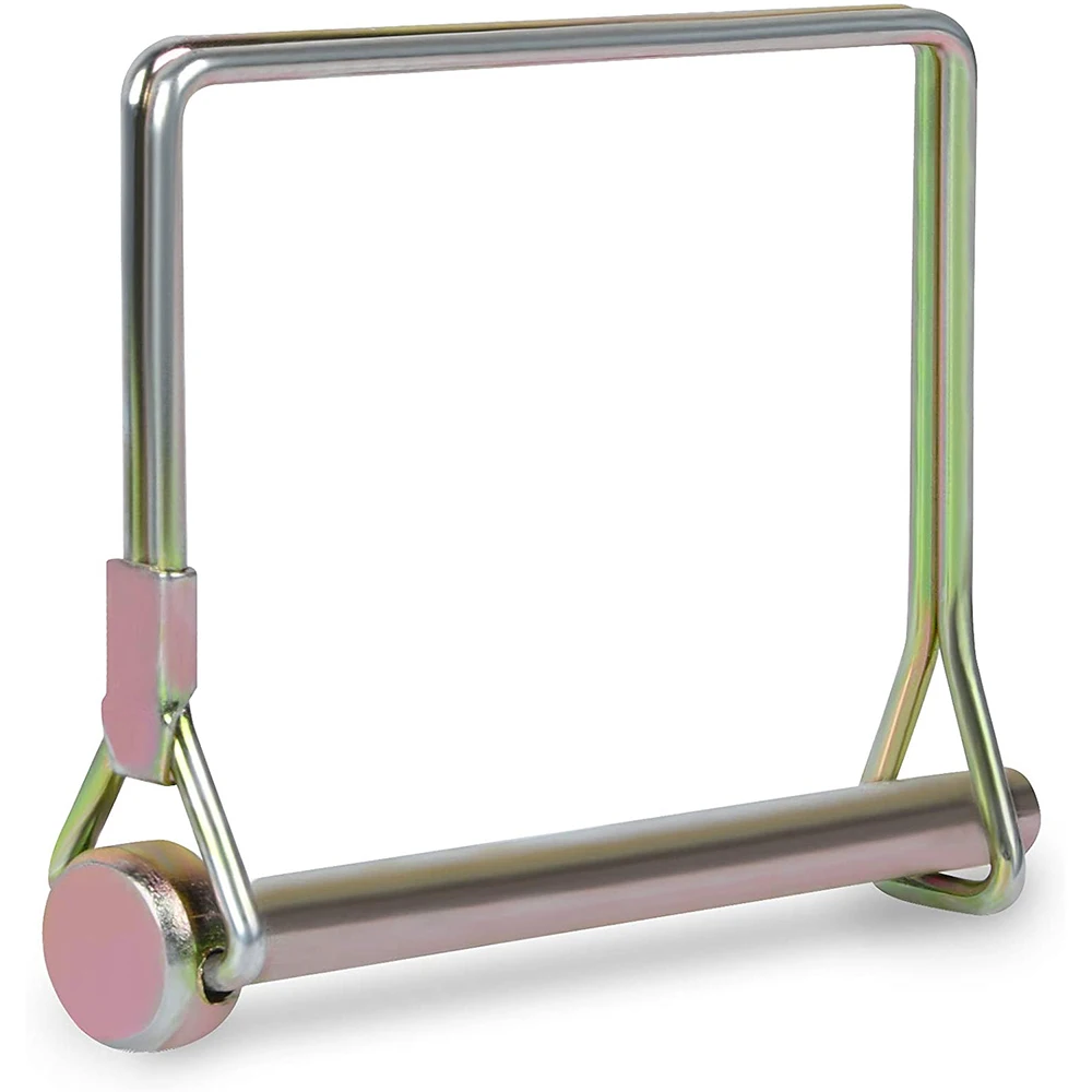 

1Pcs Shaft Locking Pin Safety Coupler Pin 1/4 Inch Diameter in 2 Shapes of Square and Arch for Farm Trailers Wagons Lawn Hitches