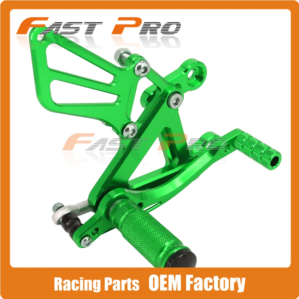 CNC Мотоцикл Регулируемые штифты для заготовки педали отдыха для KAWASAKI ZX6R ZX-6R ZX 6R 2003 2004 03 04