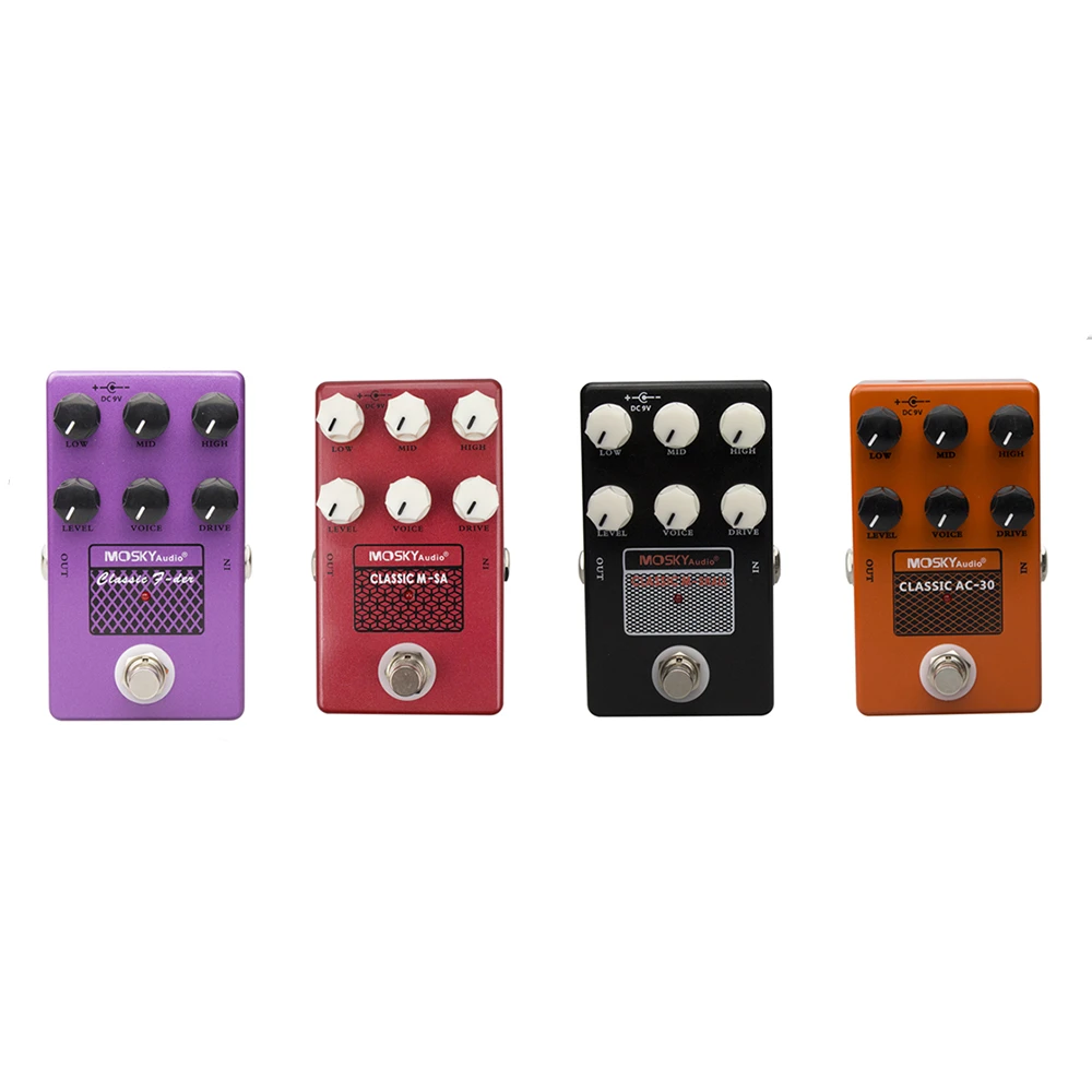 Имитация гитарного эффекта MOSKY CLASSIC M-SA /M-SHALL /F-DER/AC-30/динамик педаль полностью