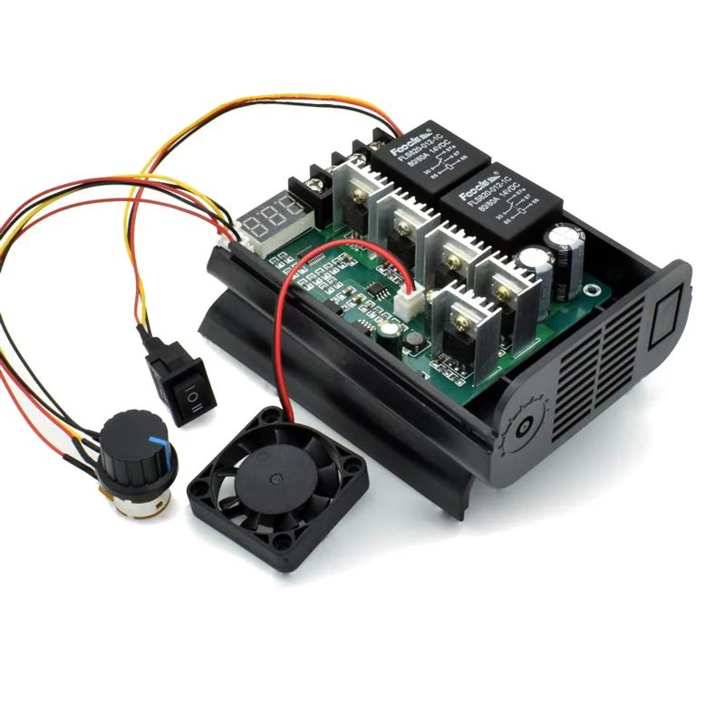 DC 10V~55V max 60A PWM dc motor speed controller CW CCW digital display 0~100% adjustable drive module Input | Обустройство дома