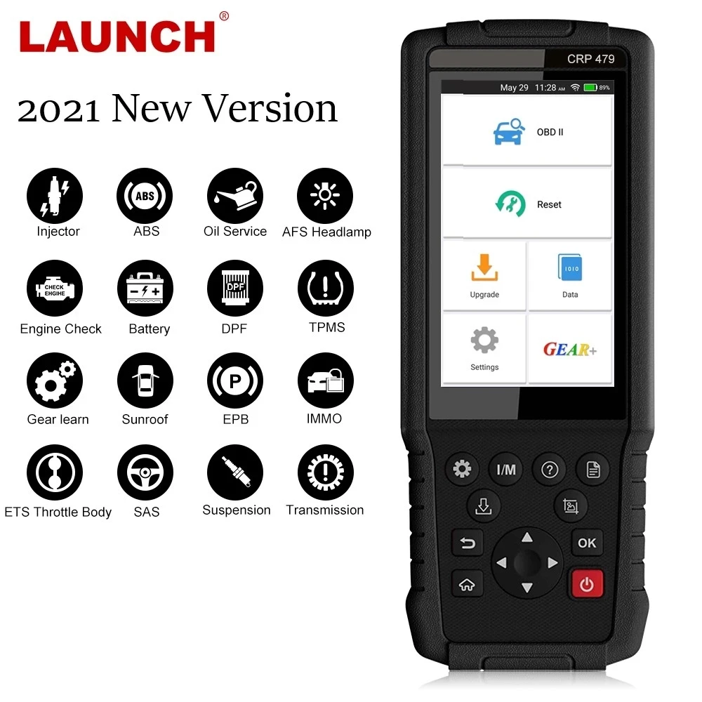LAUNCH CRP479 OBD2 сканер Профессиональный ABS EPB DPF Сброс масла считыватель кодов EOBD OBD