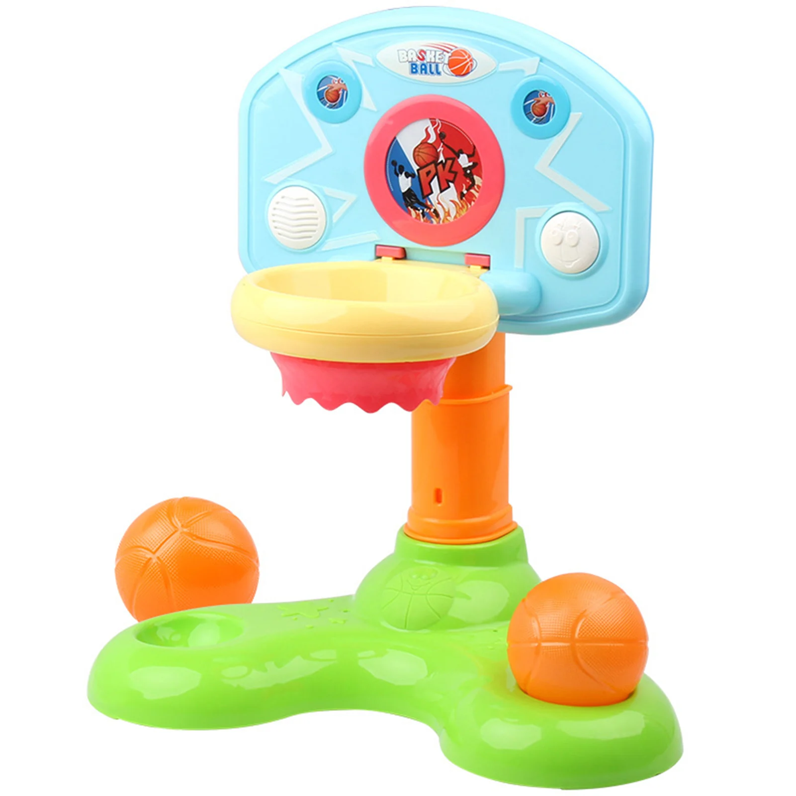 

Children Educational Attractive Practical Interesting Basketball Hoop Stand Toy Set with Light Sound Indoor Sports Equipment