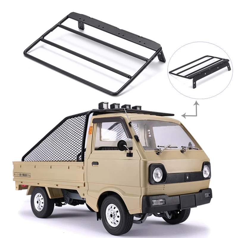 

DJC 1/10 WPL-D12 Metal Luggage Carrier Roof Rack RC Truck Crawler Car Spare Parts Upgrade Accessories carro de control remoto