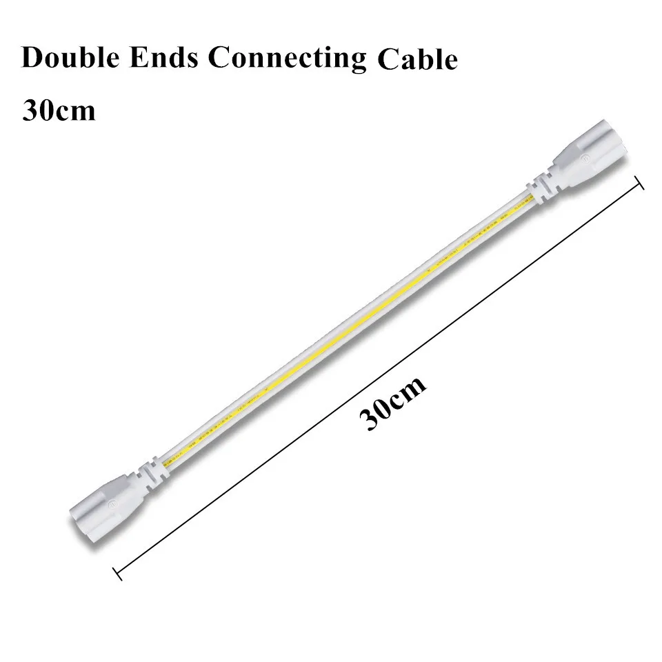 30cm Connect Cable T5 трубка светодиодный светильник 600 мм 300 мм бар светильник лампочка переменного тока 220 V-240 V 6W 10W T5 Светодиодная трубчатая лампа украшение дома шкаф Кухня светильник Инж - Испускаемый цвет: 30cm Connect Cable