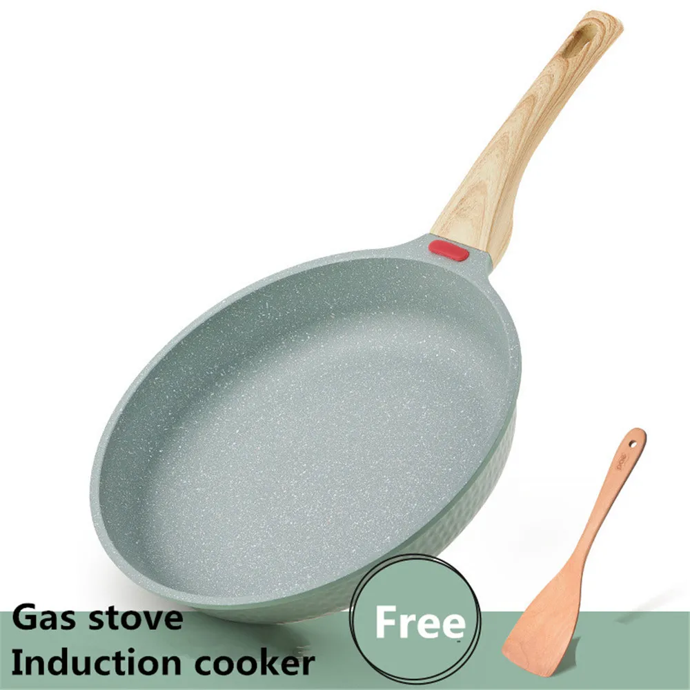 

Pot Frying Pan Wok Pans 28Cm Induction Cooker Cooking Pots Non-Stick Pan Skillet Egg Pancake Pan Thicken Frying Pans Gas Stove
