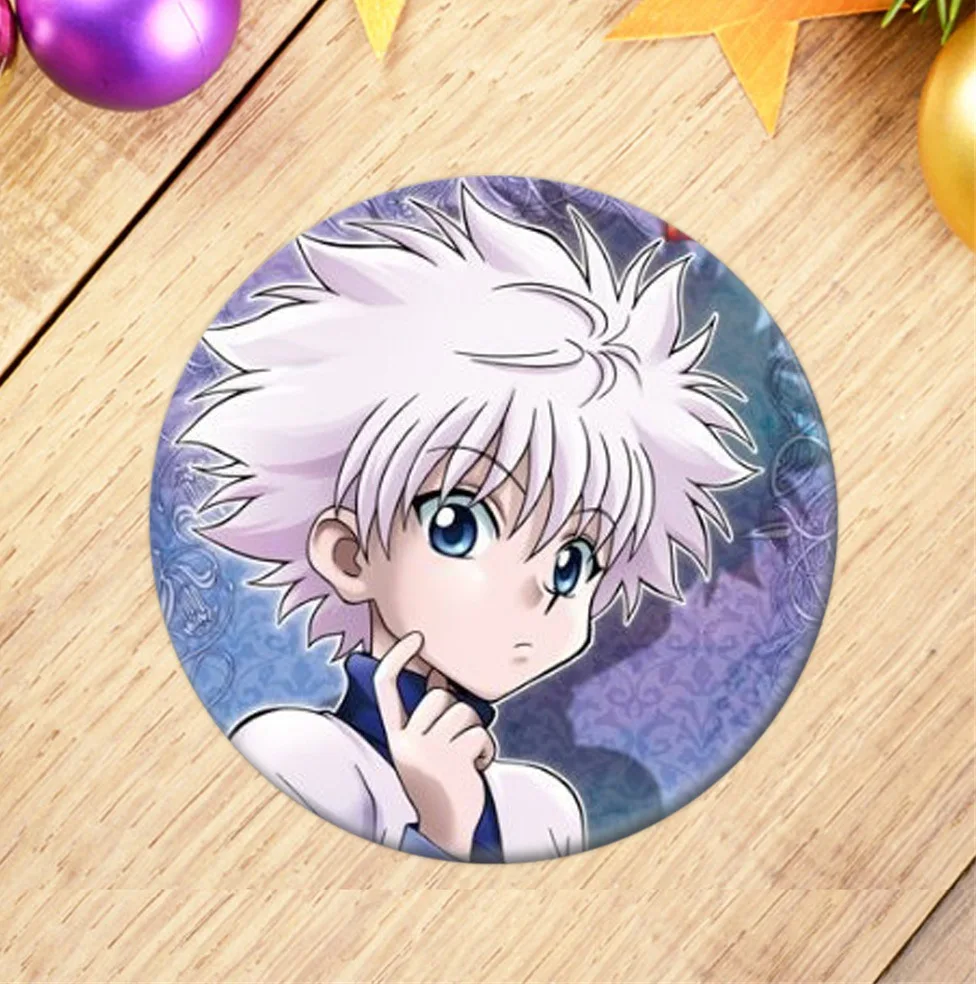 Металлическая брошь в виде мультяшного персонажа Hunter X бейж с дисплеем булавка