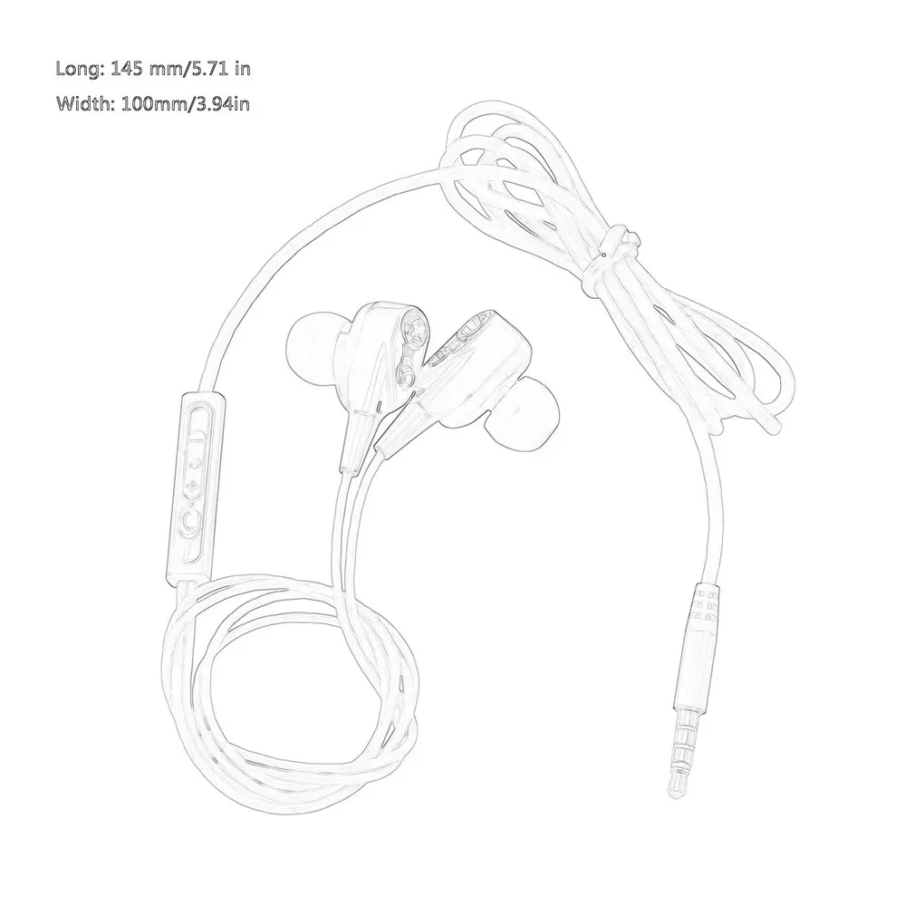 

Magnetic Wired Stereo in-Ear Earphones Super Bass Dual Drive Headset Earbuds Earphone For Huawei Samsung SmartPhone