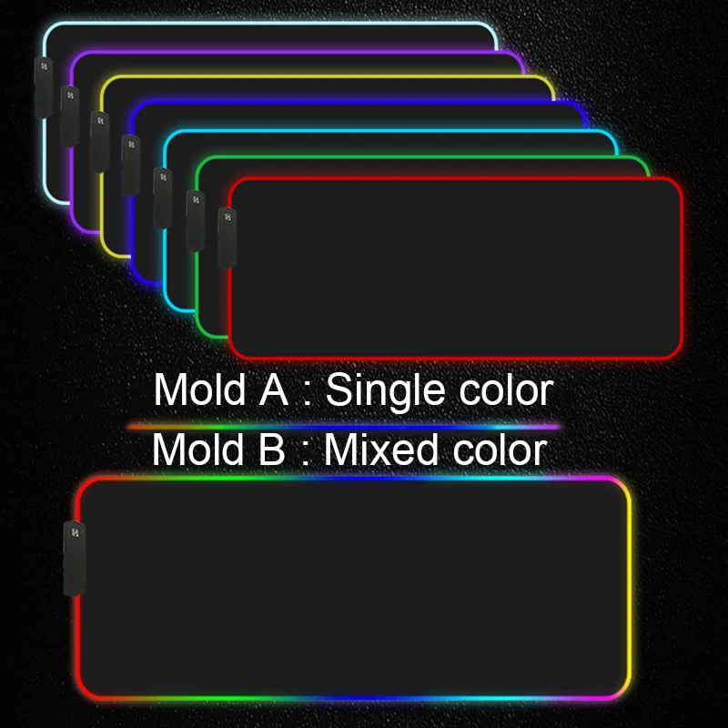 RGB-подсветка для мыши со светодиодной подсветкой большой Настольный коврик