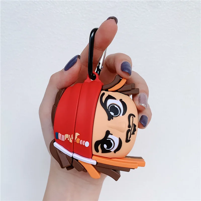 

Disney 3D Captain Jack Sparrow Case Airpods Pro Soft Silicone Cute Funny Earphones Protection Cover