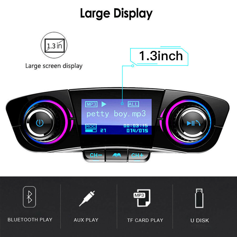 Bluetooth автомобильный fm-передатчик MP3-плеер Hands free радио комплект USB
