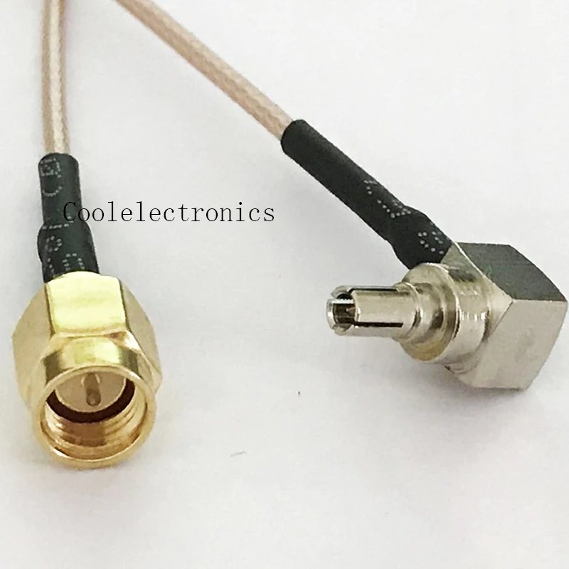 50 шт. разъем адаптера SMA папа к прямоугольному разъему CRC9 RF Coax Pigtail RG178 кабель 25