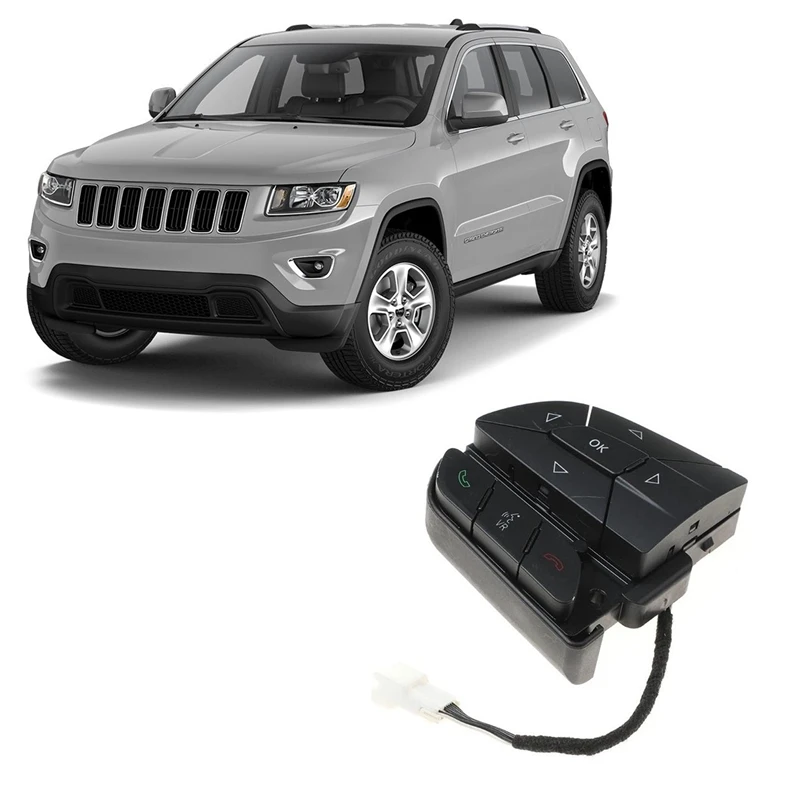 

TOP -for Jeep Cherokee 2014-2018 68146891AC Multifunction Steering Wheel Switch