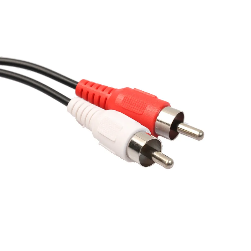 

3.5mm 1/8 Stereo Female To 2 Male RCA Jack Adapter AUX Audio Y Cable Splitter Audio Adapter