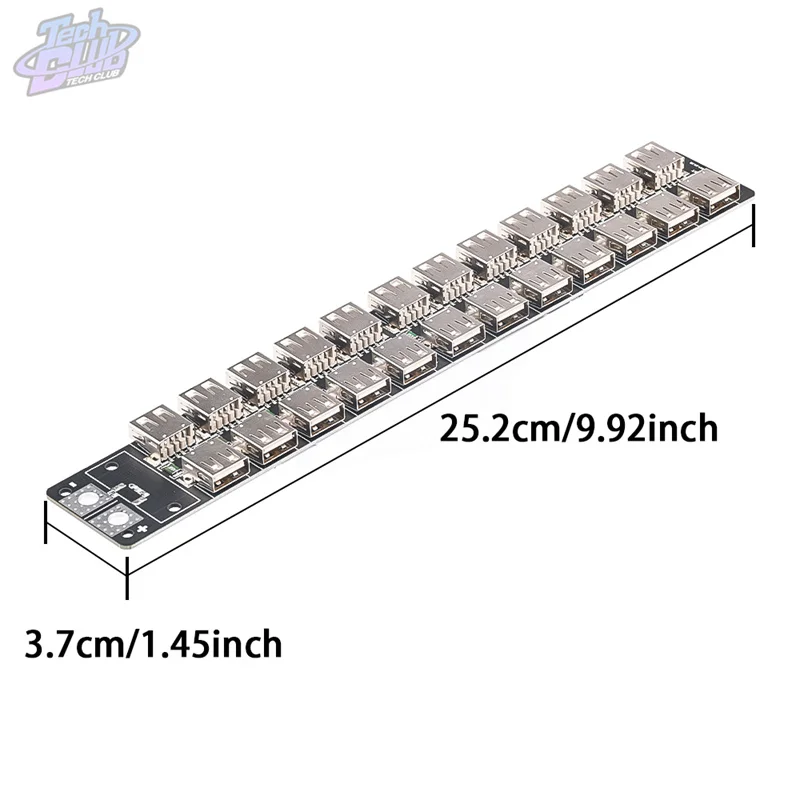 Модуль понижающего питания постоянного тока 24 порта USB-разъем для зарядного
