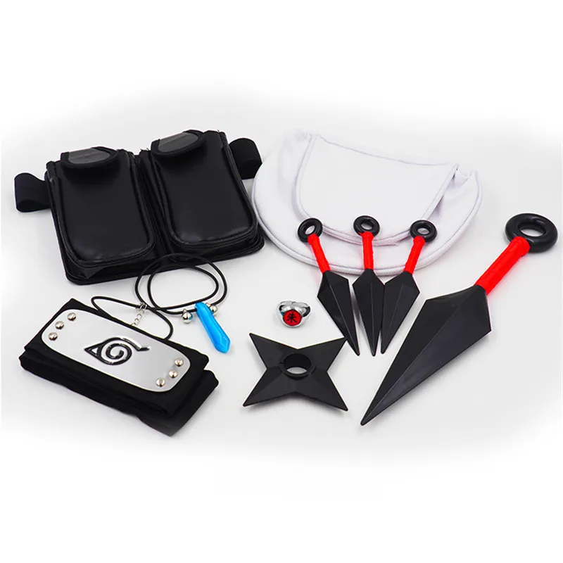 

Аниме Какаси реквизит для косплея ОРУЖИЕ ПАКЕТ кунай повязка на голову полный набор знаков конохагакуре носато аксессуары для Хэллоуина ка...