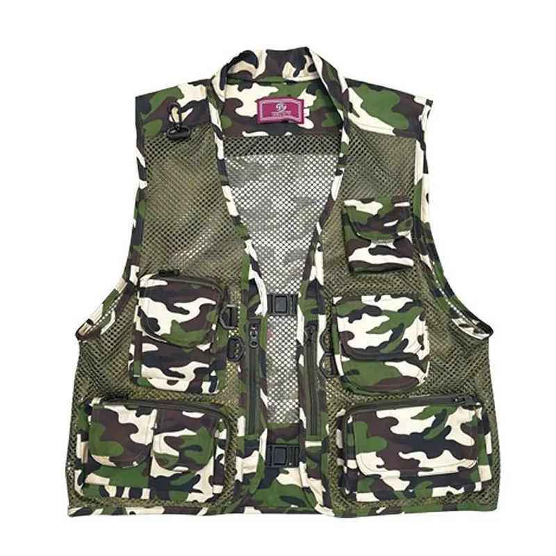 

Fishing Vest Outdoor Supplies Fishing Tool Vest Multi-function Vest Large Size Multi-pocket Fishing Quick-drying Vest Fishing