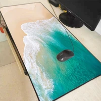 beach scenery mouse pad gamer mousepad large desk mat computer keyboard game play mat mause carpet gaming mouse pad dropshipping