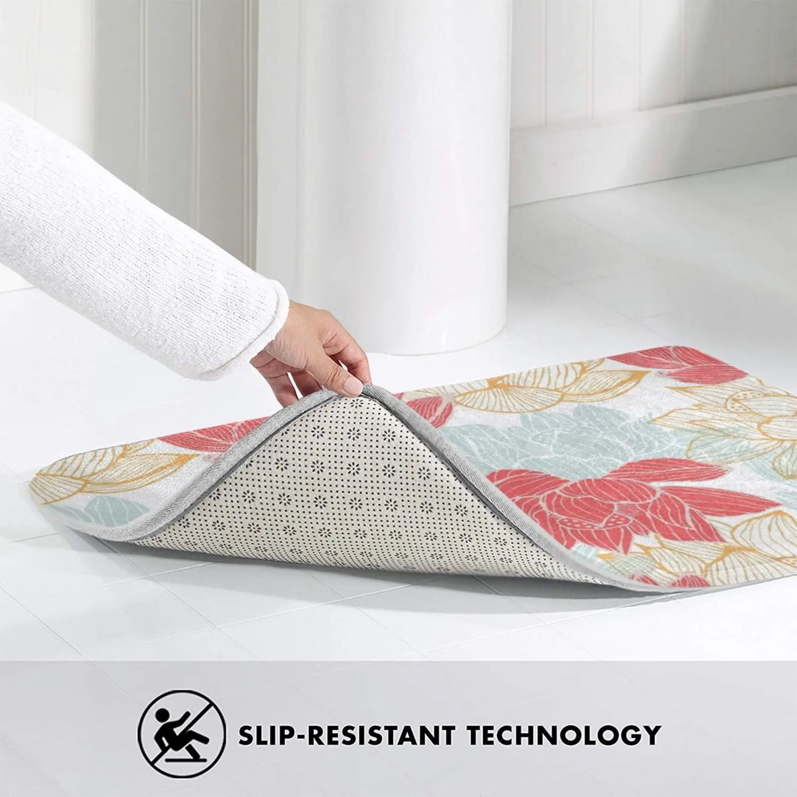 

Lotus Carousal Carpet Mat Rug Cushion Soft Pattern Plant Flower Floral Lotus Peace Color Colour Homedecor Interior Red