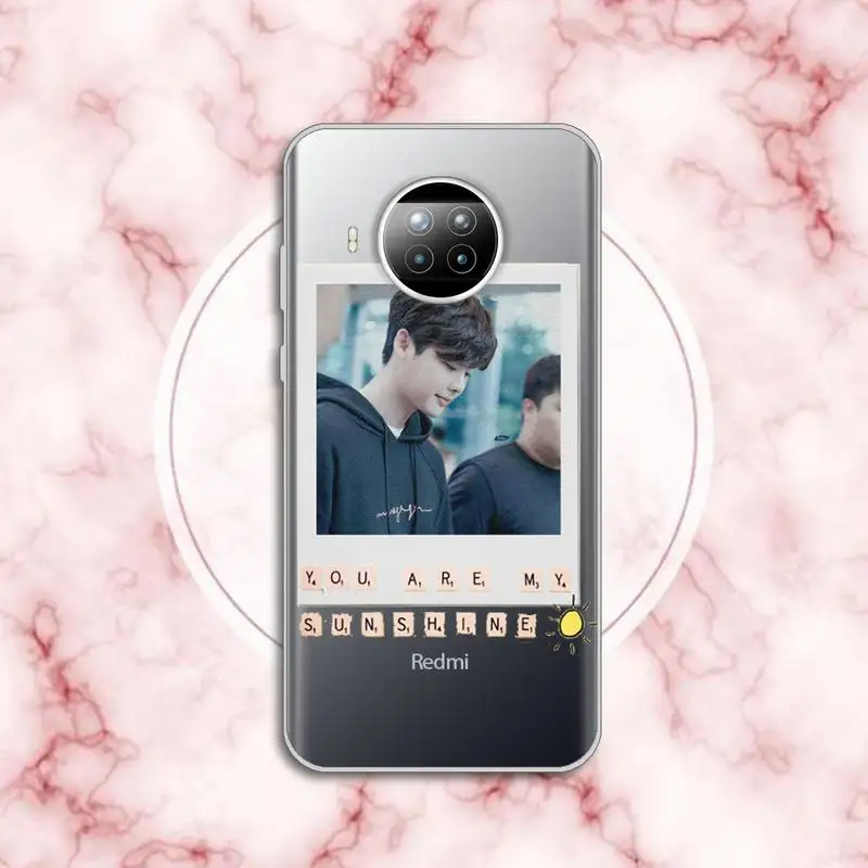 

Lee Jong Suk boy Phone Case Transparent for Xiaomi Redmi note 10 t 8 9 pro lite 11