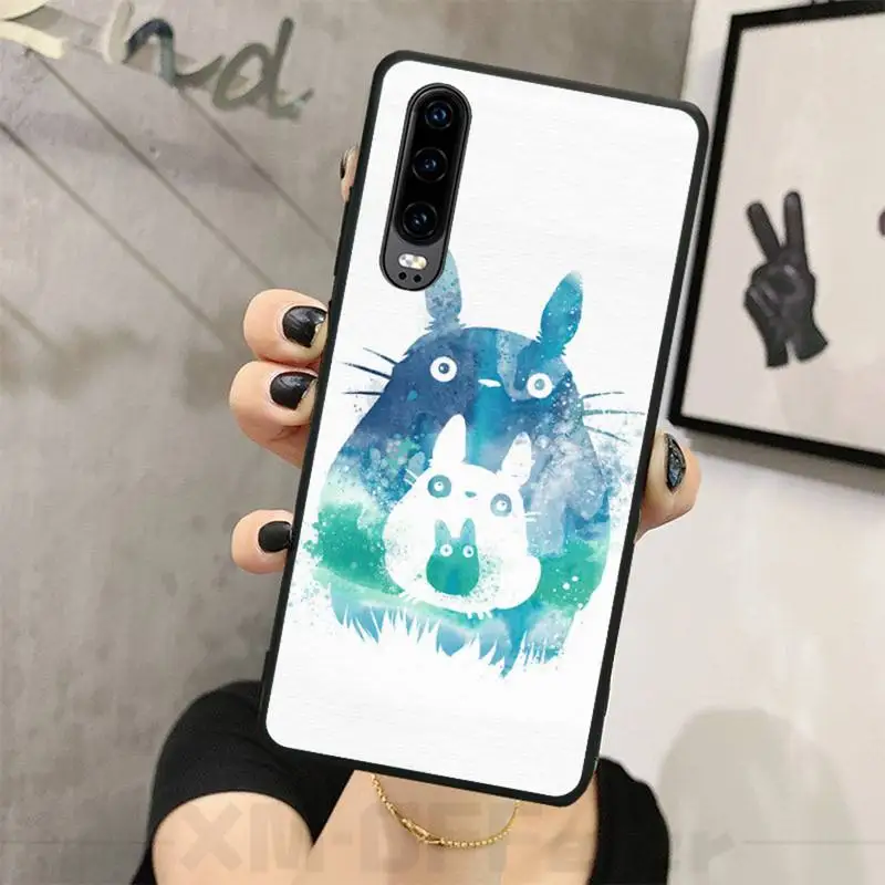 

Cute Cartoon Totoro Phone Case For Huawei P20 P30 P40 Pro Mate 20 30 Pro Lite Nova 3I Cases Cover For Huawei P20 Case