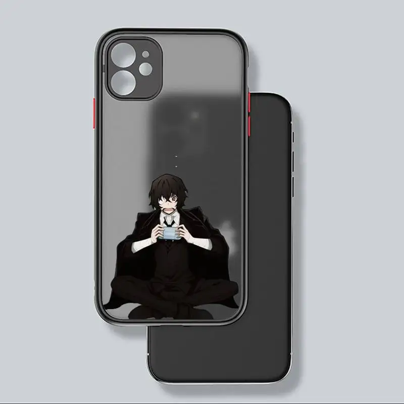 

Japan anime bungou stray Phone Case For iphone 12 11 8 7 plus mini x xs xr pro max matte transparent cover