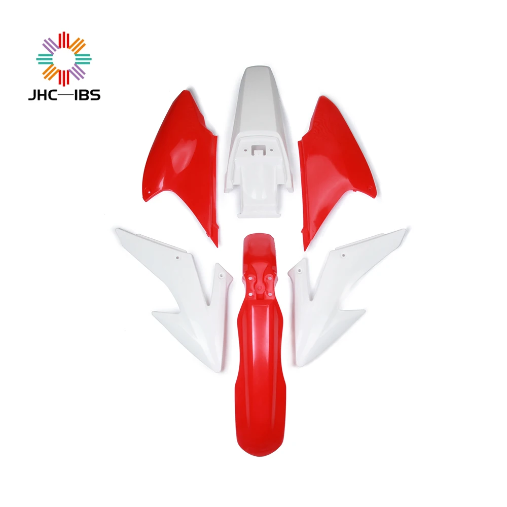 Комплект деталей из красного и белого АБС пластика для мотоцикла обтекатель рамы