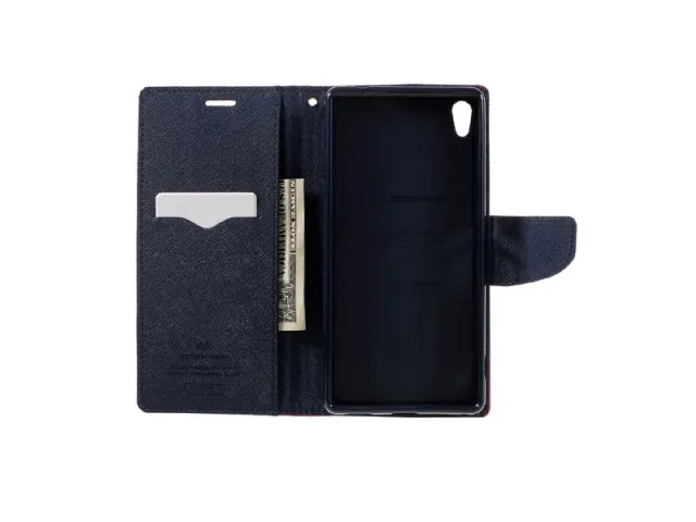 Чехол Mercury Goospery Fancy Diary Case для Sony Xperia XA (красный винилискожа) | Мобильные телефоны и