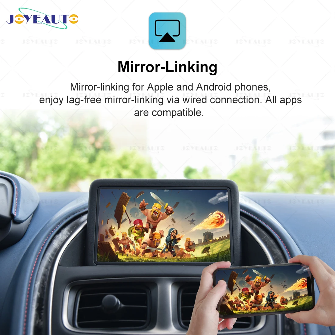 저렴한 JOYEAUTO 무선 애플 안드로이드 자동 Carplay 인터페이스 애스턴 마틴 2015-2018 미러 링크 애프터 마켓 개조 액세서리