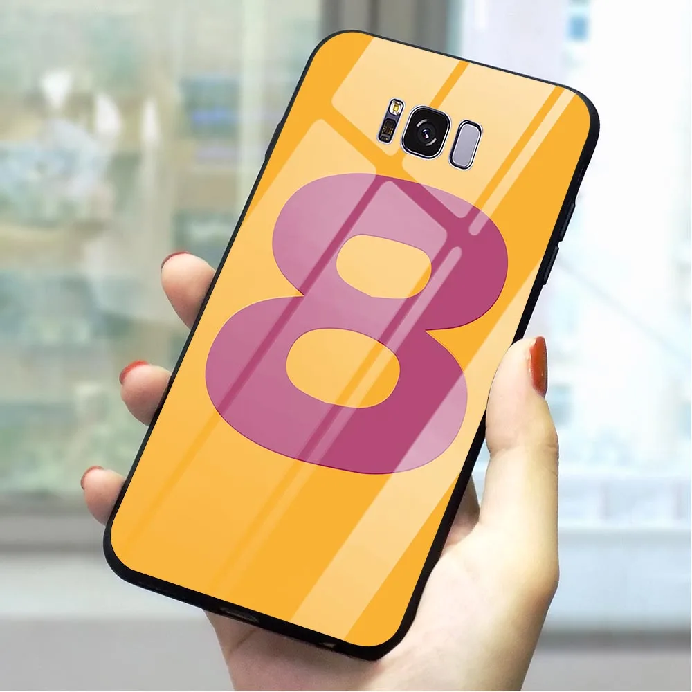 K1028504 Баскетбол номер дизайн Стекло чехол для телефона для samsung A70 чехол Galaxy A60 M40 A50 A40 A20 A30 A10 S7 край S8 S9 плюс S10 - Цвет: K1028504