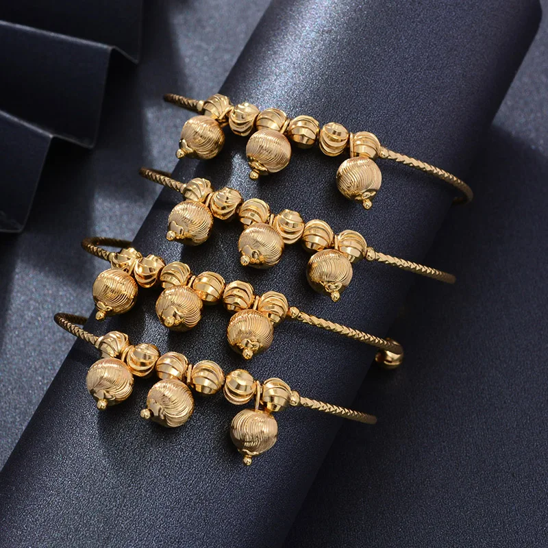 Wando 4 шт. Модный золотой браслет для женщин/девушек Специальный свадебный невесты