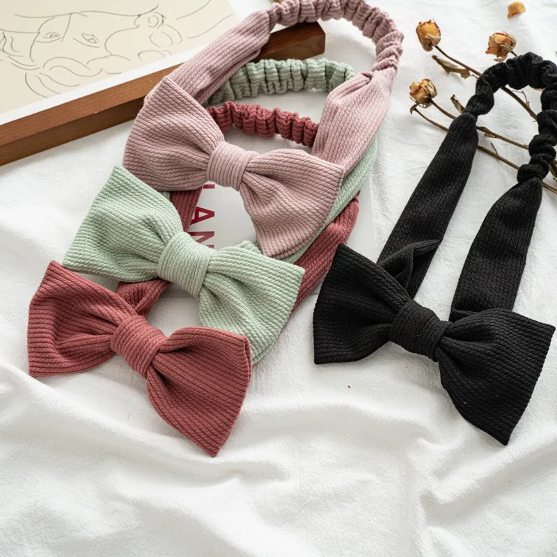 

Women Elastic Stretchy Headband Lady Girls Cute Bow Tie Elastic Cross Headband Non-slip Elastic Band Headwrap Hair Band Hoop