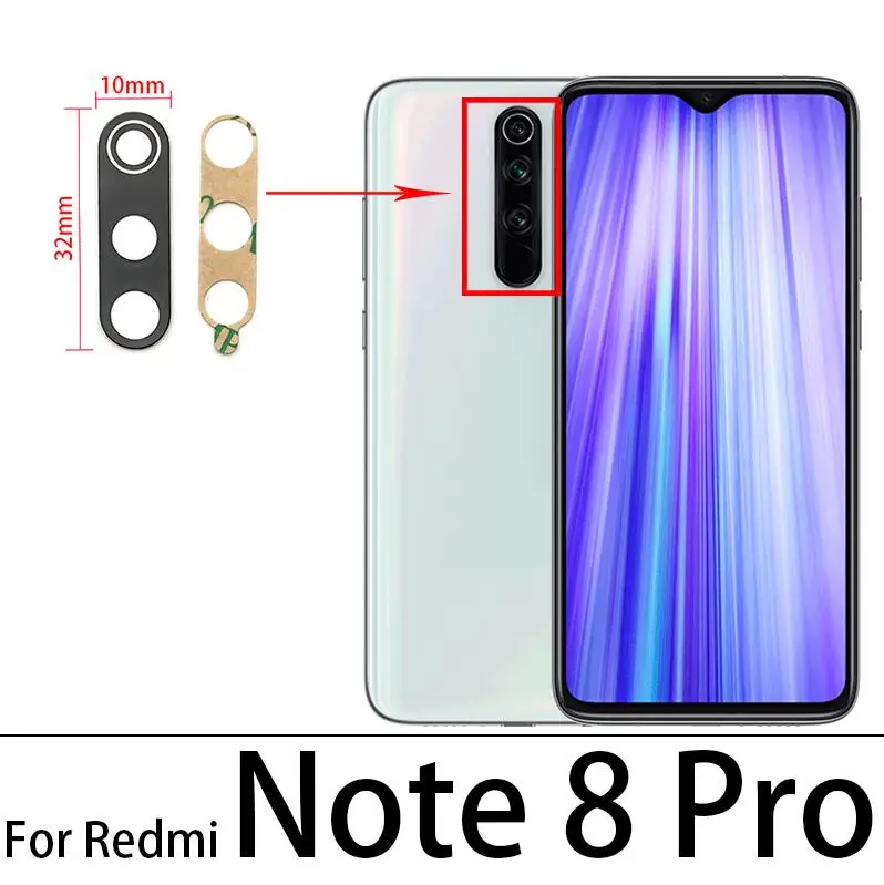 Стекло для камеры Xiaomi Mi 8 10 Pro Lite Redmi 9C Note 11 6 7 9S 9 | Мобильные телефоны и аксессуары