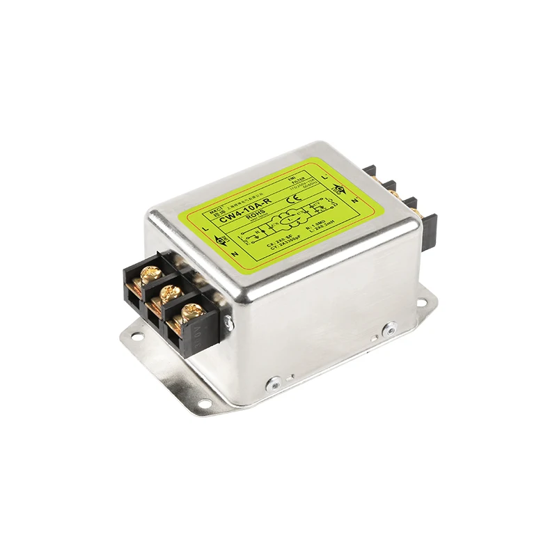 CW4-10A/20A/30A-R 115V 230V сильная защита от помех EMI очистка Клеммная колодка Тип источник питания фильтр