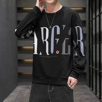 mens autumn spring 2022 casual hoodies for youth black loose sweatshirts hip hop printed punk pullover streetwear tops clothing