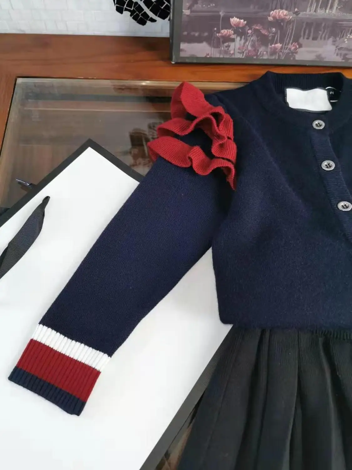 Luxury Brand Design Girls childrens Sets fashion the newest style Purplish blue 3-7t | Детская одежда и обувь