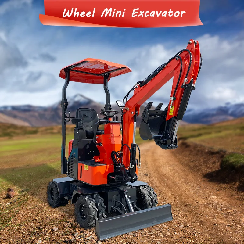 Новый гигиенических прокладок мини-экскаватор 1.8ton маленький колесный