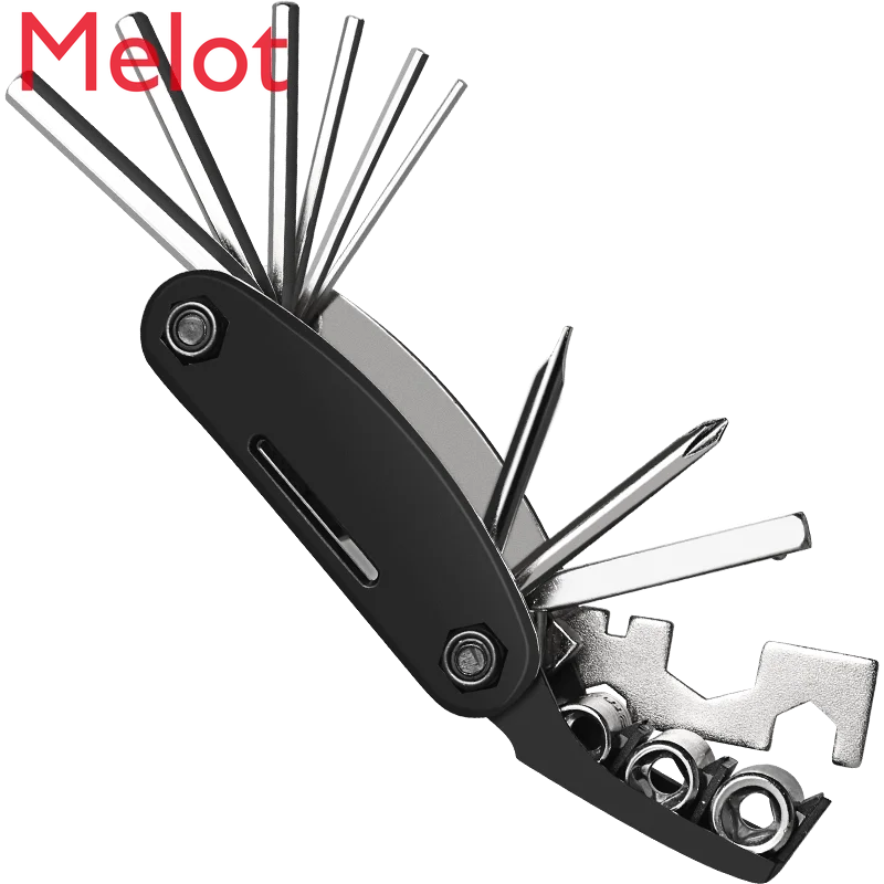 

Bicycle Repair Tools Hexagon Screwdriver Sleeve Inflator Wrench Multifunctional Tire Repair Kit Mountain Bicycle Fitting