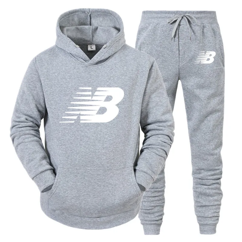 

2021 menswear brand NB launches men's sweatshirts and sweatpants with wool hooded pullovers for autumn/winter